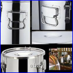 Thick Stainless Steel 14 Gal/50 L Silicon Sealed Barrel Bucket Food storage +lid