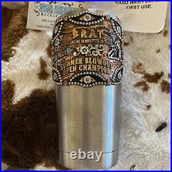 Trophy Buckle Barrel Racing Stainless Steel Cup Open Champion