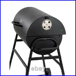 UniFlame 75Cm Barrel Grill With Lid In Black Barbecue