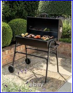 UniFlame 75Cm Charcoal BBQ Grill With Lid In Black Barbecue