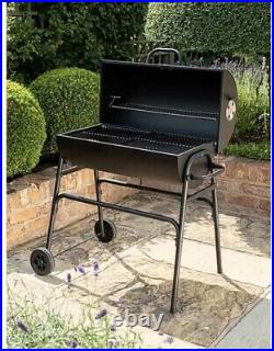 UniFlame 75Cm Charcoal BBQ Grill With Lid In Black Barbecue