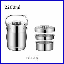 Vacuum Thermal Stainless Steel Lunchbox Insulated Barrel Adult Student Bento Box