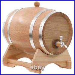 VidaXL Wine Barrel with Tap Solid Oak Wood 6 L GHB