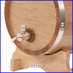 VidaXL Wine Barrel with Tap Solid Oak Wood 6 L GHB