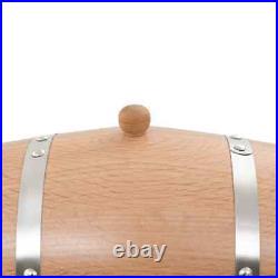VidaXL Wine Barrel with Tap Solid Oak Wood 6 L GHB