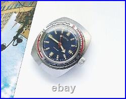 Vintage Vostok Amfibian Barrel Case Military Men's Wristwatch Amfibia