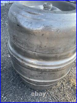 Vtg Carling Brewing Company Stainless Steel Beer Bar Barrel Keg