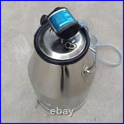 WOO Portable 304 Stainless Steel Goat Milker Milking Machine Bucket Tank Barrel