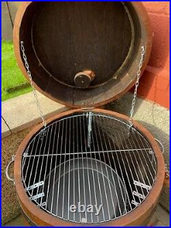 Whisky Barrel BBQ and cold / hot Smoker