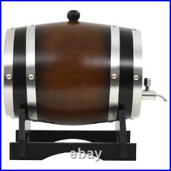Win e Barrel with Tap Solid Pinewood 12 L