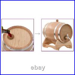 Wine Barrel with Tap Oak Wood 6 L TPG