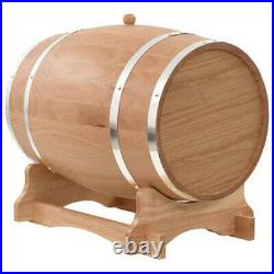 Wooden Wine Barrel Tap Solid Oak Wood Whiskey Storage Container Dispenser 35 L